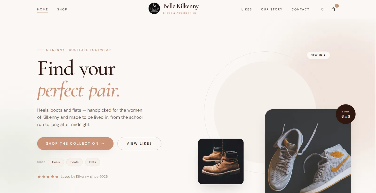 Belle Kilkenny — website designed and built by aurelo