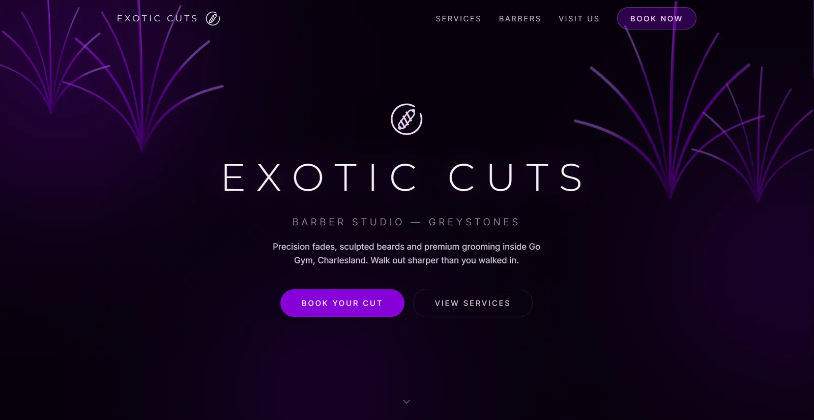 Exotic Cuts website preview