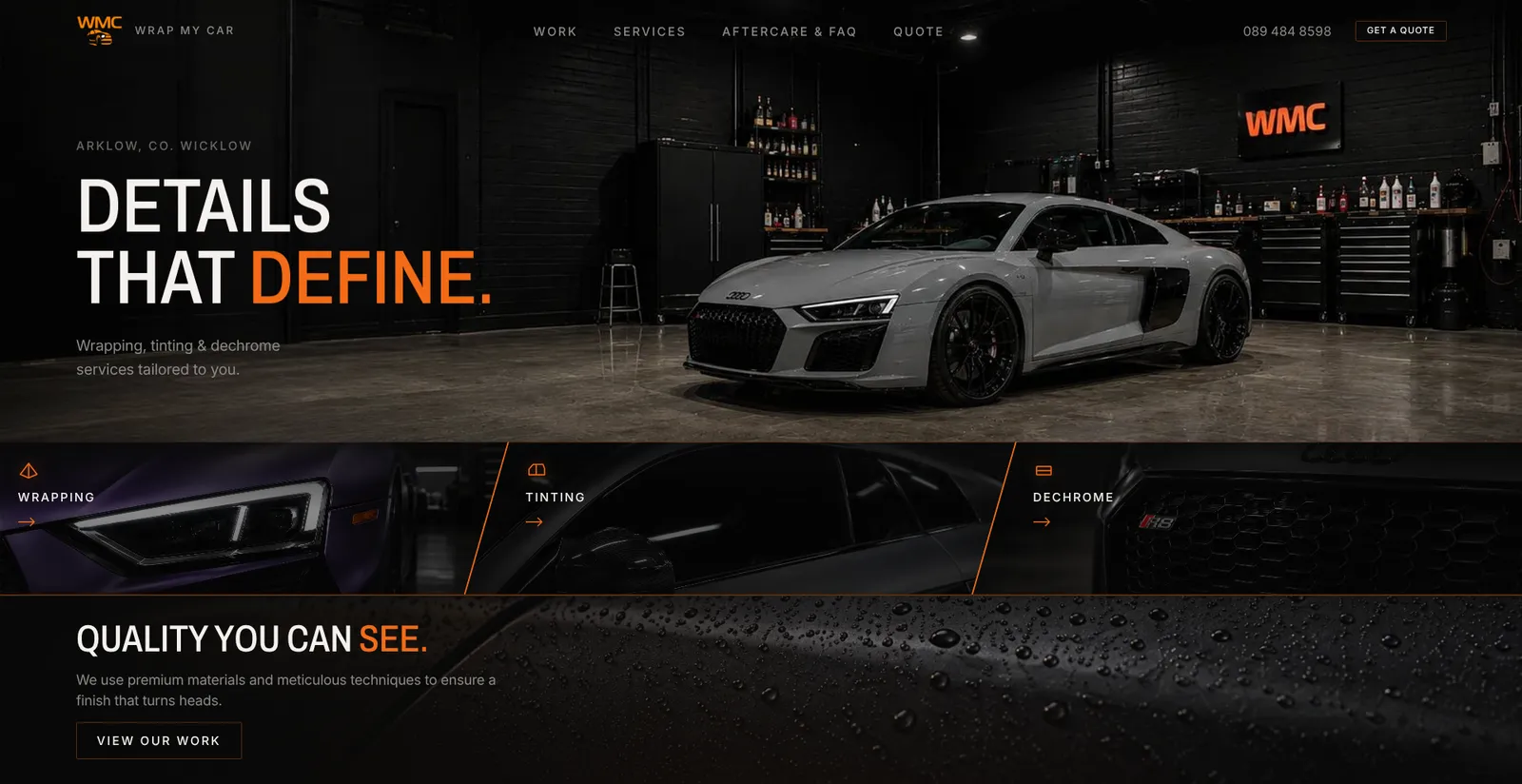 Wrap My Car — website designed and built by aurelo